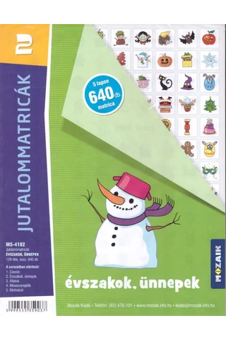 Jutalommatricák -Évszakok, ünnepek (MS-4182)