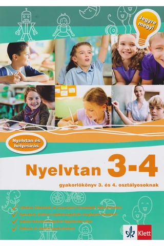 Jegyre megy! - Nyelvtan 3-4.  gyakorlókönyv 3-4. osztályos tanulóknak