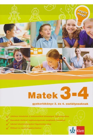 Jegyre megy! - Matek 3-4.  gyakorlókönyv 3-4. osztályos tanulóknak