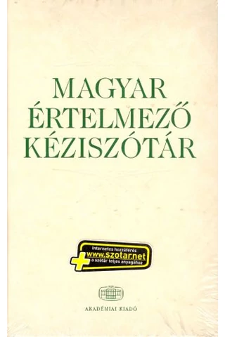 Magyar Értelmező Kéziszótár + NET - bőrkötésben