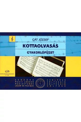 Gát József: Kottaolvasás gyakorlófüzet