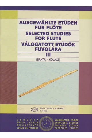 Válogatott etűdök fuvolára III. (Z.8593)