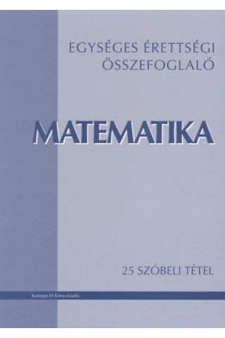 Matematika-25 szóbeli tétel