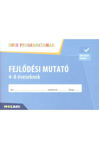 DIFER - Fejlődési mutató 4-8 éveseknek (MS-9322)