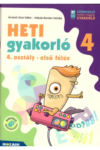 Heti gyakorló 4. osztály - első félév (MS-1137)