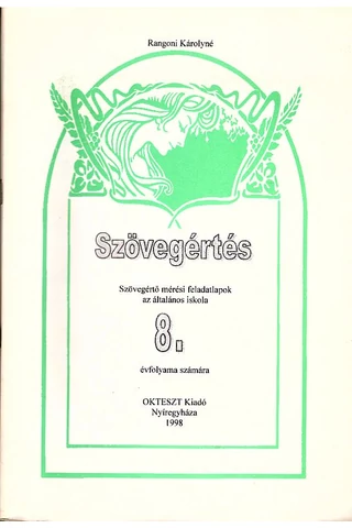 Szövegértés - Szövegértő mérési feladatlapok 8.osztály