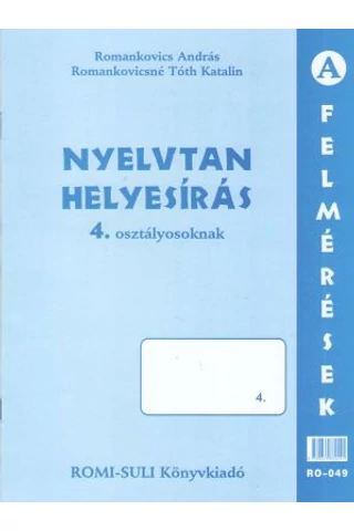 Nyelvtan, helyesírás (RO-049) 4. osztály