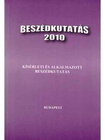 Beszédkutatás 2010