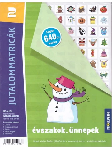 Jutalommatricák -Évszakok, ünnepek (MS-4182)