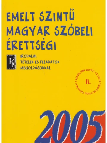 Emelt szintű magyar szóbeli érettségi (KN-1203)