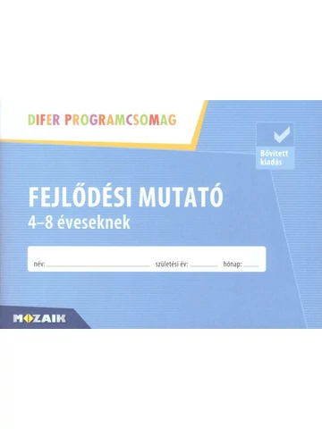 DIFER - Fejlődési mutató 4-8 éveseknek (MS-9322)