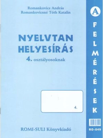 Nyelvtan, helyesírás (RO-049) 4. osztály