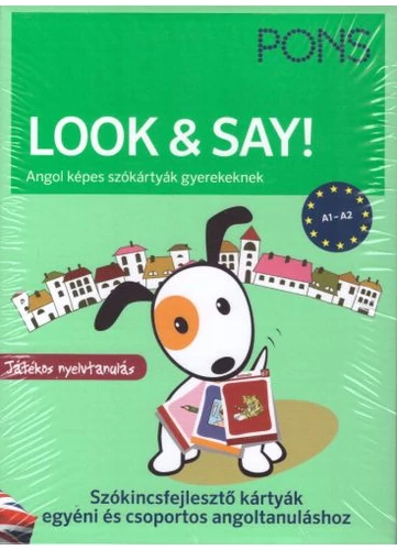 Look&Say Angol képes szókártyák gyerekeknek tankönyv borító - Raabe Klett Kiadó