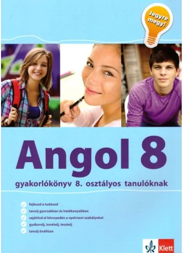 Jegyre megy! - Angol gyakorlókönyv 8. osztályos tanulóknak tankönyv borító - Barbara Brezigar - Janja Zupancic