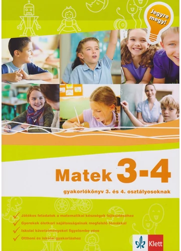 Jegyre megy! - Matek 3-4.  gyakorlókönyv 3-4. osztályos tanulóknak
