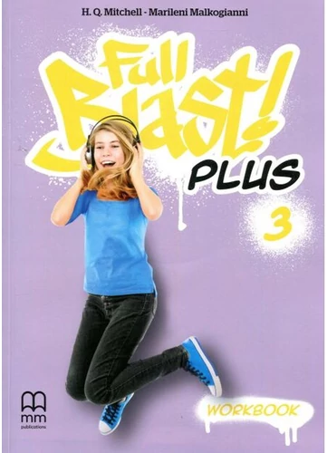 Full Blast Plus 3. workbook tankönyv borító - H. Q. Mitchell - Marileni Malkogianni