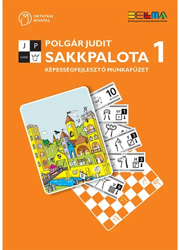 Sakkpalota 1. Képességfejlesztő munkafüzet (OH-SAK01/M) tankönyv borító - Polgár Judit