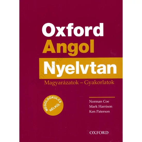 Oxford Angol Nyelvtan-Megoldókulcs Nélkül