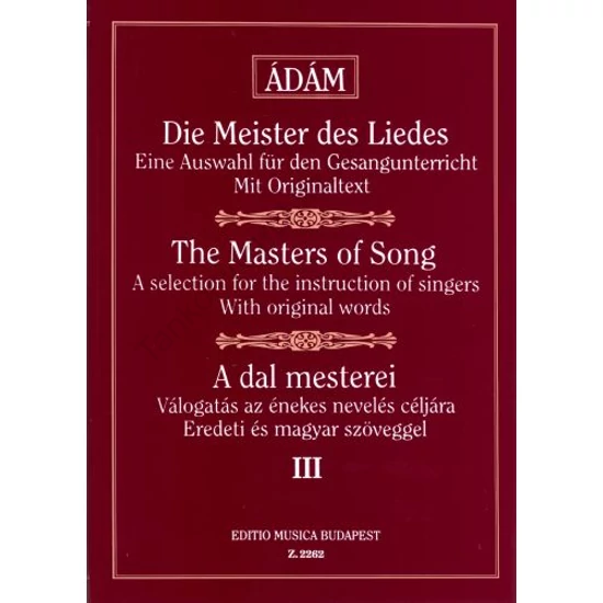A dal mesterei III.