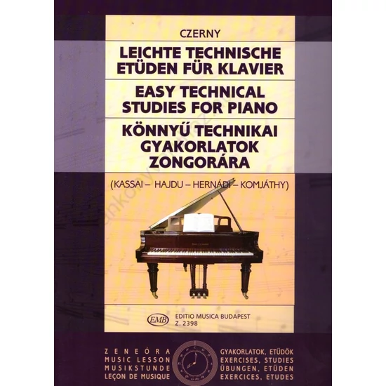  Czerny, Carl:Könnyű technikai gyakorlatok zongorára