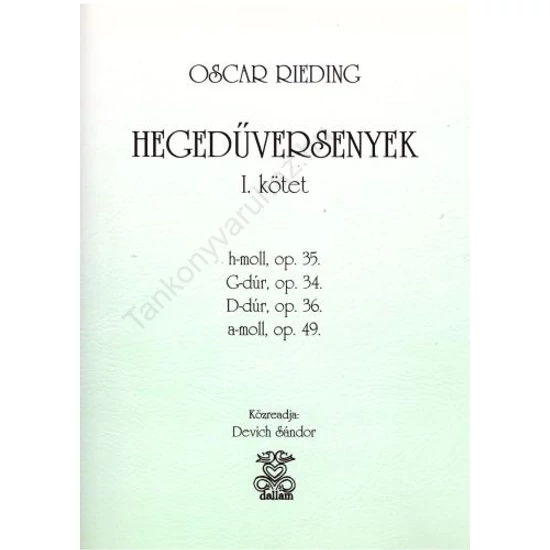 Hegedűversenyek I. kötet