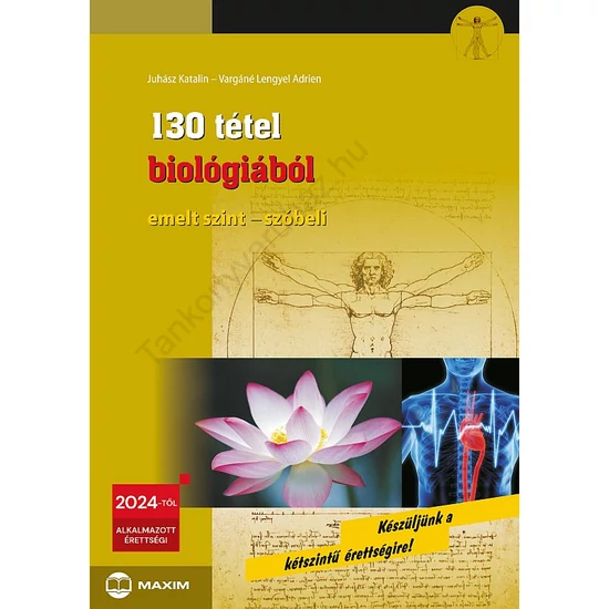 130 tétel biológiából emelt szint - szóbeli (MX-1964) 2024-től érvényes