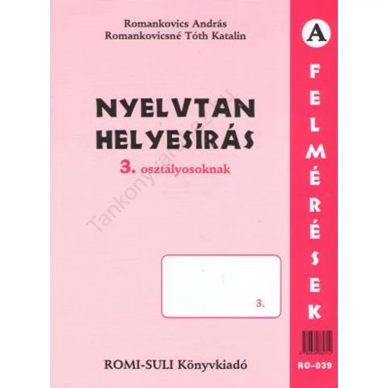Nyelvtan, helyesírás (RO-039) 3. osztály