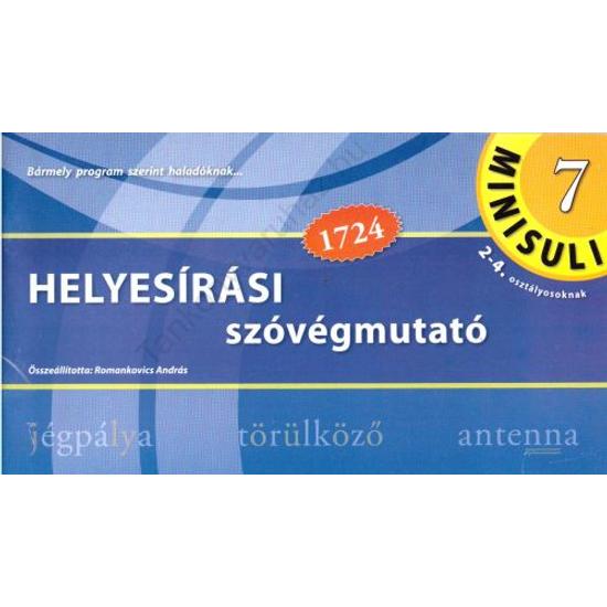 Helyesírási szóvégmutató (RO-807)